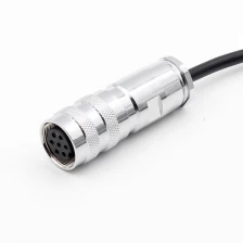 China M16 8pin metal connector to 3 5 6 8 core panel mount cable connector manufacturer
