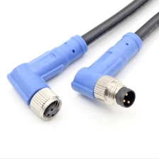 China M8 3 4 5 6 8 pin connector A code male female straight right angle pvc pur jacket cable manufacturer