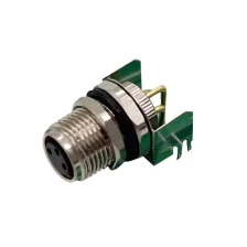 China M8 3 4 5 pin male or female pcb type right angle connector manufacturer