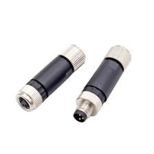 China M8 3 pin 4 pin male female assembly connector fix screw type manufacturer