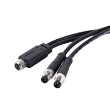 China M8 4 core female to two male Y adapter cable manufacturer