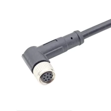 China M8 A 8 pin female connector code for straight length pvc cable optional manufacturer