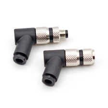 China M8 Electrical Circular Automotive 3 4 5 6 8 Pin Female Male 90 degree Connector manufacturer