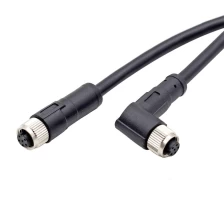 China M8 circular connector 6 Pole female straight right angle M8 sensor cable manufacturer
