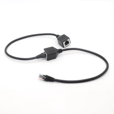 China RJ12 6P6C Connectors Male to Female Network Extension Cable manufacturer