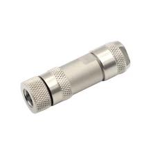 China Straight screw joint shield 3 4 pole M8 female wirable assembly connector manufacturer