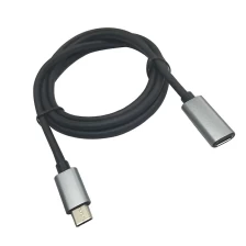 China USB 3.1 type c male to female extension cable silver connector 2 M manufacturer