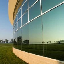 China 10mm+12a+55.2 low e tempered laminated insulated glass curtain wall façade manufacturer manufacturer