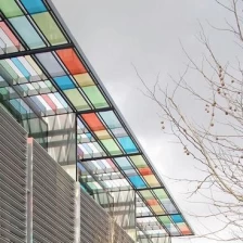 चीन 13.14 मिमी 663 रंगीन pvb टुकड़े टुकड़े में ग्लास चंदवा छत, रंगा हुआ टुकड़े टुकड़े में कांच की कीमत उत्पादक