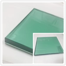 China 21.52mm F green color tempered laminated glass curtain wall,10104 French green toughened laminated glass roof manufacturer