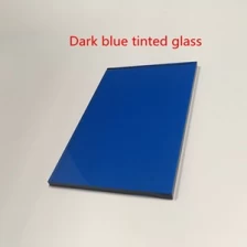 porcelana Cristal tintado azul oscuro de 5.5mm y vidrio azul ford, fabricante de vidrio de ventana azul fabricante
