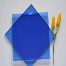 China Compre barato preço 6 milímetros azul escuro cor de vidro flutuado da China fabricante