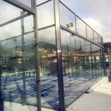 China CE SGCC standard 12mm 1/2 tempered glass clear toughened glass 12mm thickness for Padel court manufacturer
