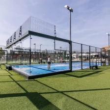 China CE and SGCC certificated complete panoramic padel court, paddle court, professional glass padel manufacturer manufacturer
