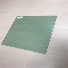 China CE certificate 5mm light green color tempered toughened security glass panel price manufacturer