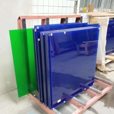 China Certificado CE de alta qualidade Super claro Baixo ferro ferro reforçado com fosco PVB colorido Semi-temperado fornecedores de vidro laminado fabricante