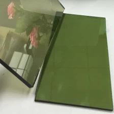 porcelana China fábrica de producción de alta calidad 5 mm de vidrio verde oscuro reflexivo sobre precio al por mayor fabricante