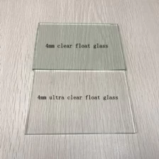China China fornecimento de fábrica de baixo 4mm de ferro ultra claro float vidro fabricante