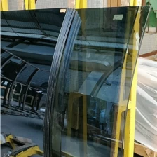 China China factory wholesale colored reflective safety tempered laminated curved glass price manufacturer