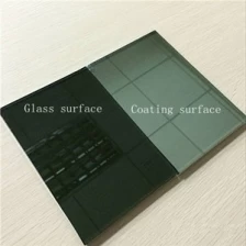 porcelana China fabricante en línea recubrimiento duro ahorro de energía 5.5mm gris oscuro vidrio reflectante fabricante