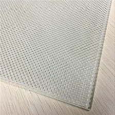 China China white silkscreen glass manufacturer, white color screen printing glass price,dot pattern ceramic frit glass supplier manufacturer
