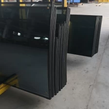 China Customized size 6+12a+6mm argon spacer grey tempered insulated curved glass manufacturer