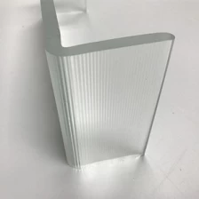 China Environmentally friendly recyclable 6mm 7mm ultra clear U profile channel glass manufacturer