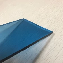 China Factory price 10mm blue tinted float glass, solar control 10mm blue color tinted glass panel manufacturer