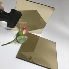 Çin İthalat 4mm dekoratif altın rengi renkli tedarik refrakter float cam Çinli tedarikçi üretici firma