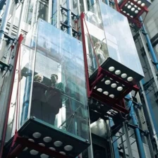 Kiina Asuinkäyttöinen kaupallinen rakennus dupont ultra kirkas PVB kaareva karkaistu laminoitu lasi hissi valmistaja valmistaja