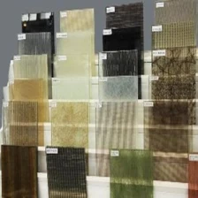 China Safety 8mm 10mm 12mm 16mm decorative silk textiles fabric laminated glass factory manufacturer