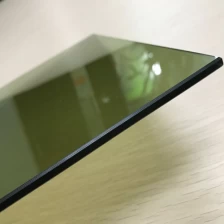 China Solar control 5mm dark green reflective tempered glass factory China manufacturer