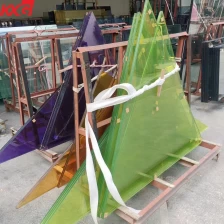 China China factory 10.76mm multicolor PVB film toughened laminated glass manufacturer