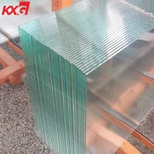 China China professional KXG building glass factory produce 5mm extra clear toughened glass, 5mm low iron tempered safety glass manufacturer