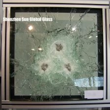 China 10 + 0,76 + 10 + 0,76 + 10 laminado transparente sem bordas polidas de vidro temperado, vidro à prova de bala de 31,52 mm, janelas e porta de vidro à prova de bala fabricante