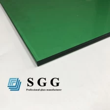 China Vidro laminado verde escuro de 10,38MM, vidro laminado filme verde pvb 551, vidro laminado verde escuro 5 + 5 fabricante
