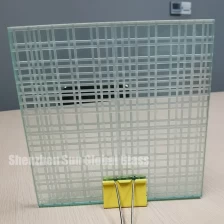 China 10mm double side fluted frost glass,10mm frosted ribbed fluted glass,10mm two side fluted Reeded glass for toilet partition manufacturer
