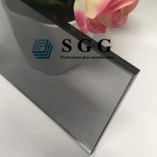 中国 12.76 mm ライトグレーラミネート強化ガラス, 6mm + 6 mm pvb ライトグレーサンドイッチ強化ガラス, 12.76 mm ユーログレー合わせガラス メーカー