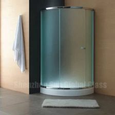 Cina Porta da bagno in vetro smerigliato privacy da 12 mm, cabina da bagno con porta scorrevole per doccia scorrevole divisoria da 12 mm a u, vetro temperato esg  vsg da 12 mm per cabina espositiva produttore