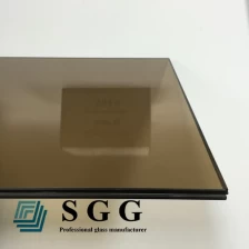 Chiny 13.14mm Bronze toughened laminated glass,662 bronze toughened laminated glass,6mm+1.14mm  PVB +6mm bronze VSG ESG glass producent