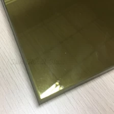 China 17.52mm golden low E laminated tempered glass, 17.52mm Lowe E laminated toughened glass, 17.52mm Low E safety Tempered Laminated glass manufacturer