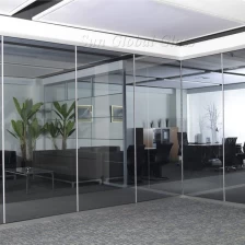 China 19mm toughened safety glass partition,19mm tempered ESG glass partition,19mm interior tempered glass partition wall fabricante