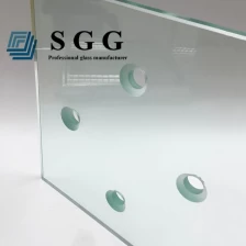 porcelana 19 mm ultra claro fabricante de vidrio templado, fábrica de China de los glasss templado extraclaro de 19mm, panel de cristal templado 19mm hierro bajo fabricante
