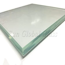 China 21.52mm HST Ultra clear low Iron tempered laminated glass, 10.10.4 heat soaked toughened low iron laminated glass, 21.52 thickness heat soaking test starphire glass toughened laminated glass manufacturer