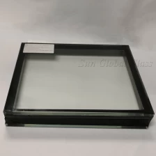 China 24.52mm tempered laminated insulated glass, 9.52mm tempered laminated glass +9A air/argon gas+ 6mm tempered glass, 24.52mm double glazing VSG ESG manufacturer