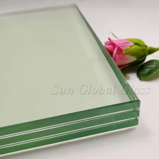 China 33.04mm tempered laminated glass, 10mm+1.52+10mm+1.52+10mm toughened laminated glass, 33.04mm clear tempered sandwich glass manufacturer