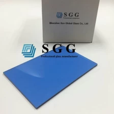 中国 4 mm 暗い青色着色フロート ガラス メーカー、濃い青着色ガラス 4 mm シート、4 mm 暗い青色ガラス中国工場 メーカー