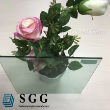 China 5mm F-green tempered glass rates, 5mm light green toughened glass,BS 6206/CE quality French green tempered glass manufacturer
