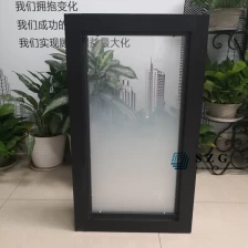 China 6+1.52PVB+6 gradient glass partition with frame, 66.4 gradient tempered laminated glass office partition, 13.52mm ESG VSG gradient glass for partition manufacturer