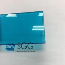 Cina 6,38 millimetri vetro blu laminato blu, vetro laminato PVB da 6,38 millimetri, vetro laminato blu 6,38 mm produttore